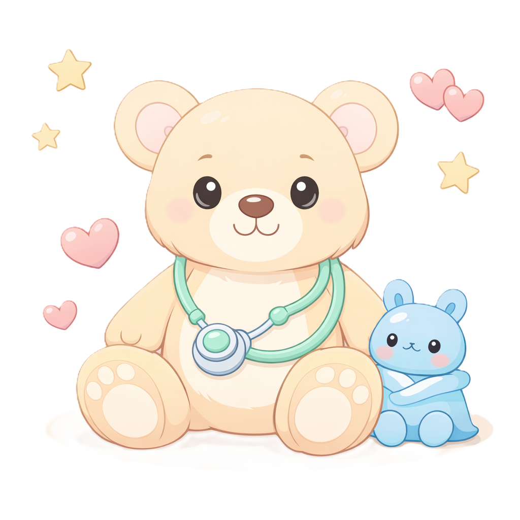 Pluszowy miś z stetoskopem